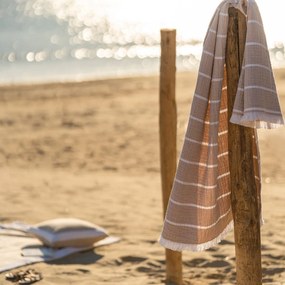 Πετσέτα Θαλάσσης - Peshtemal Beach Suit 570-21 Sand Gofis Home Beach 80x160cm 100% Cotton