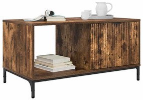 vidaXL Τραπεζάκι σαλονιού Καπνιστή δρυς 90 x 49 x 46 εκ.