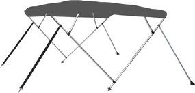 vidaXL Τέντα Σκάφους με 4 Αψίδες Ανθρακί 243x180x137 εκ.