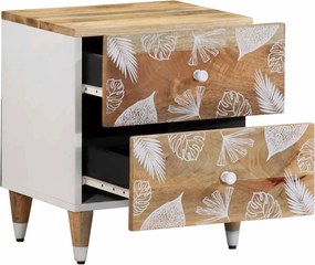 vidaXL Κομοδίνο 40x33,5x46 cm μασίφ ξύλο Mango