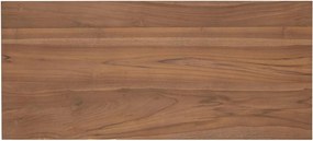 vidaXL Γραφείο Φυσικό Στερεό Ξύλο Τίκ 100 x 45 x 75εκ