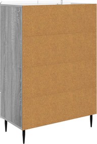 vidaXL Πλαϊνό γραφείο Γκρι Sonoma 66 x 34,5 x 97 εκ.