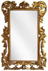 Artekko Mirroki Ξύλινος Χρυσός Σκαλιστός Καθρέπτης Τοίχου (150x100)cm - 667-4029-A - 667-4029-A