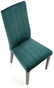 DIEGO 2 chair, color: quilted velvet Stripes - MONOLITH 37 DIOMMI V-PL-N-DIEGO_2-CZARNY-MONOLITH37