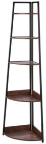 VEVOR 5 Tier Corner Shelf Tall Corner Bookshelf Plant Rack Wall Shelves Tower