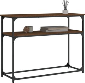 vidaXL Τραπέζι Κονσόλα Καφέ Δρυς 100x35,5x75 εκ. Επεξεργασμένο Ξύλο