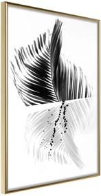 Αφίσα - Abstract Feather - 30x45 - Χρυσό - Χωρίς πασπαρτού