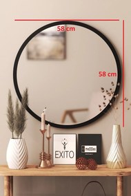 Stewehome Διακοσμητικός καθρέφτης τοίχου από MDF με διάμετρο