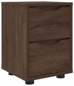 vidaXL Κομοδίνο Καφέ δρυς 30,5 x 30 x 43 εκ Επεξεργασμένο ξύλο