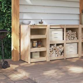 vidaXL Ντουλάπι Κουζίνας 55x55x92 cm Μασίφ Ξύλο Πεύκου