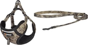 Dogness walking set leash 1,5m+harness for dog (moro)