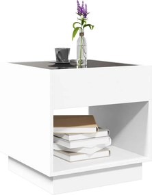 vidaXL Τραπεζάκι Σαλονιού Infinity LED Λευκό 50x50x50 εκ.