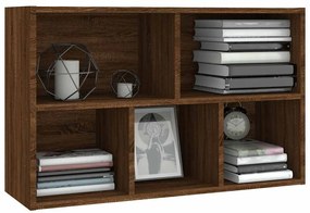 vidaXL Βιβλιοθήκη/Βοηθητικό Ντουλάπι Καφέ Δρυς 50x25x80 εκ Επεξ Ξύλο