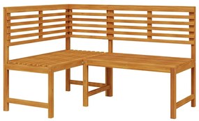 vidaXL Σετ Παγκάκι Κήπου 3 pcs Καφέ Στερεό Ξύλο Ακακίας