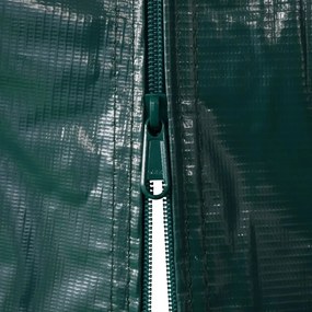 Κιόσκι Γκαράζ Πράσινο 2,4 x 3,6 μ. από PVC - Πράσινο