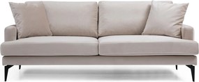 Τριθέσιος Καναπές Μπεζ GIGAS 205x90x88