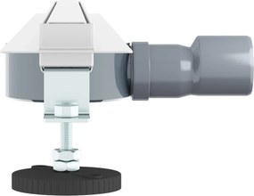 vidaXL 360° Νεροχύτης ντους με λεπτό μοντέλο Ασημί 80 cm