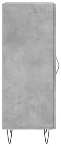 vidaXL Ντουλάπι Γκρι Σκυροδέματος 34,5x34x90 εκ. Επεξεργασμένο Ξύλο