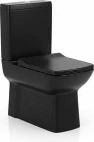Creavit Quadro 3600 BTW Black - Λεκάνη με Καζανάκι