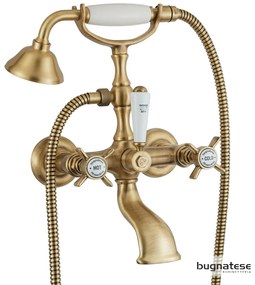 Μπαταρία Λουτρού Retro Επίτοιχη Bronze Bugnatese Princeton 800-220