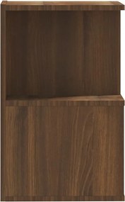 vidaXL Κομοδίνα 2 Τεμ. Καφέ Δρυς 35x35x55 εκ. από Επεξεργασμένο Ξύλο
