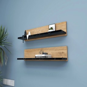 Wall Shelf Shelf - Black Atlantic Pine
Black