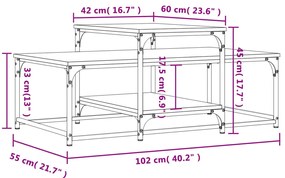 ΤΡΑΠΕΖΑΚΙ ΣΑΛΟΝΙΟΥ ΜΑΥΡΟ 102 X 60 X 45 ΕΚ. ΑΠΟ ΕΠΕΞΕΡΓ. ΞΥΛΟ 835314