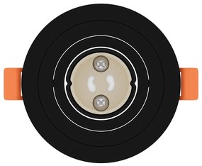 vidaXL Spotlights με προβολείς 6 pcs Μαύρο 9 x 9 x cm Αλουμίνιο