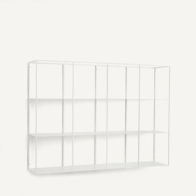 Μεταλλική επιτοίχια βιβλιοθήκη από ατσάλι, ύψος 100,6 εκ., Parallel