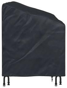 vidaXL Κάλυμμα Παγκάκι Κήπου Μαύρο 205 x 85 x 65 / 94 εκ Ύφασμα 600D