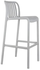 WOODWELL Ε3802,1MODA Σκαμπό Bar-Pro Στοιβαζόμενο, PP-UV Protection Απόχρωση Άσπρο 45x49x75/101cm Ε3802,1