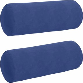 vidaXL Μαξιλάρια Στήριγμα 2 pcs Μπλε Αστυνομίας Ø 25 x 70 cm