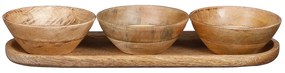 Ορντεβιέρα Σερβιρίσματος 3 Θέσεων (36x12x5) Edelman Tomar L.Brown 1120029