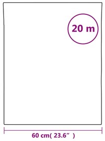 vidaXL Μεμβράνη Παραθύρου Αντιστατική Αμμοβολή Μαύρο 60x2000 εκ PVC