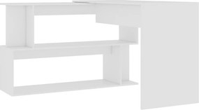 vidaXL Γραφείο Γωνιακό Λευκό 200 x 50 x 76 εκ. από Επεξ. Ξύλο