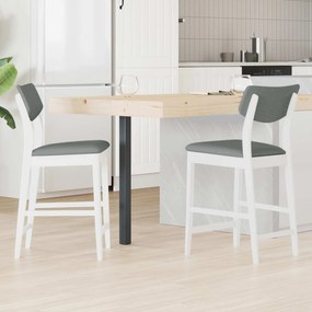 vidaXL Καρέκλες φαγητού 2 pcs Λευκό 48 x 49 x 95 εκ.