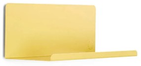 Μεταλλικό Ράφι Διπλής Όψης The Ledge Small Butter Κίτρινο Χάλυβα H12xW35xD13cm Mustard