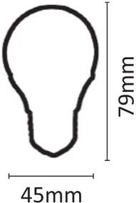 Λαμπτήρας LED InLight E27 G45 8W 6500K