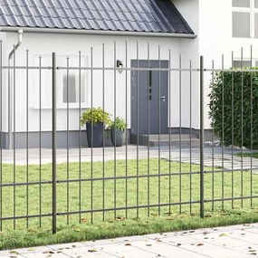 vidaXL Φράχτης Κήπου με Στήριγμα Γκρι 8,5x1,75 μ από Χάλυβα
