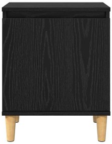 vidaXL Κομοδίνο Μαύρη δρυς 40 x 30 x 50 cm Επεξεργασμένο ξύλο
