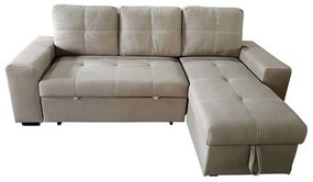 Καναπές - Κρεβάτι Με Αποθηκευτικό Χώρο Γωνιακός ( Αναστρέψιμη Γωνία) Montreal-Max Ε9587,2 246x157xH94cm Cappuccino