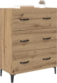vidaXL Πλαϊνό γραφείο Artisan Oak 69,5 x 34 x 90 εκ.