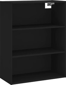 vidaXL Ντουλάπι Μαύρο 69,5x32,5x180 εκ. Επεξεργασμένο Ξύλο