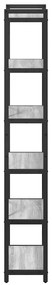 vidaXL Βιβλιοθήκη Γκρι sonoma 40 x 30 x 188 εκ Επεξεργασμένο ξύλο