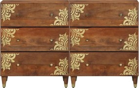 vidaXL Πλαϊνό γραφείο 2 τμχ. 60 x 33 x 75 cm Στερεό ξύλο μάνγκο