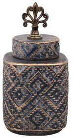Βάζο Κεραμικό 08-122-193 14x14x28,5cm Grey-Bronze Ceramic