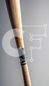 Intra Συλλεκτικό Ξύλινο Παζλ Plywood 4mm - Κοντινό πλάνο ενός ξύλινου ρόπαλου του μπέιζμπολ Σε Ξύλινο Κουτί - Διαστάσεις Puzzle: 10x10 cm – 25 κομμάτια