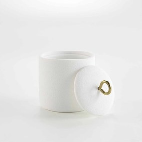 Βαμβακοθήκη (Φ10x13.3) L-C Aquamarbe Blanc/Or 1802288