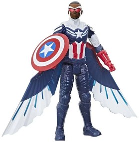 Ήρωας Της Σειράς Captain America F2075 Το Γεράκι &amp; Ο Χειμερινός Στρατιώτης Titan Red-Blue Hasbro