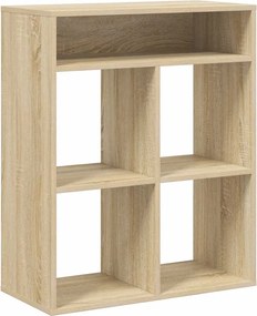 vidaXL Βιβλιοθήκη Χρώμα Sonoma Δρυς 66x31x80 εκ. Επεξεργασμένο Ξύλο